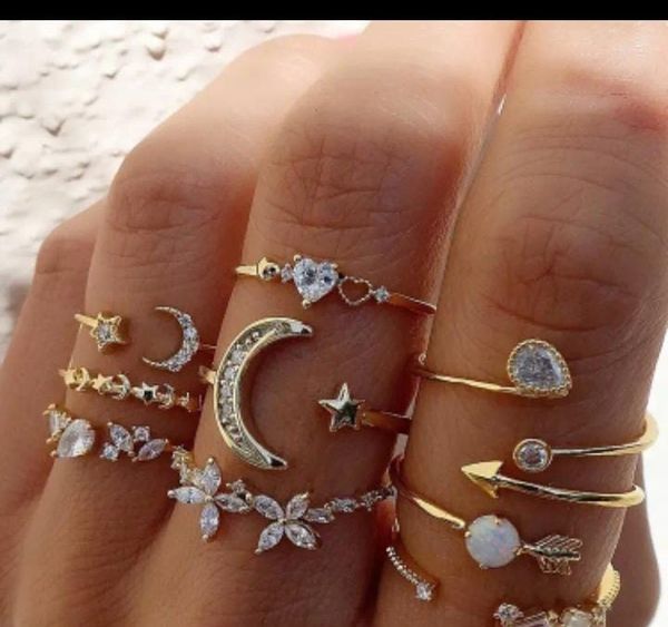 Y2K Inspired Ring Set.