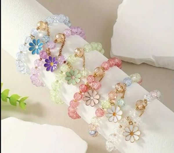 Daisy Glazed Charm Bracelets.