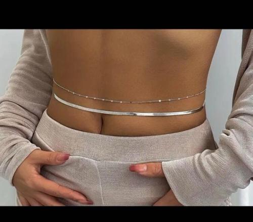 Stainless Steel Double Layered Chain.