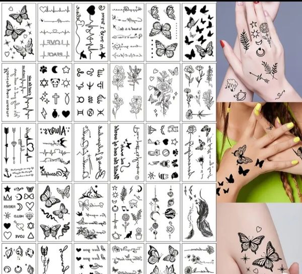  Temporary Waterproof Tattoos.