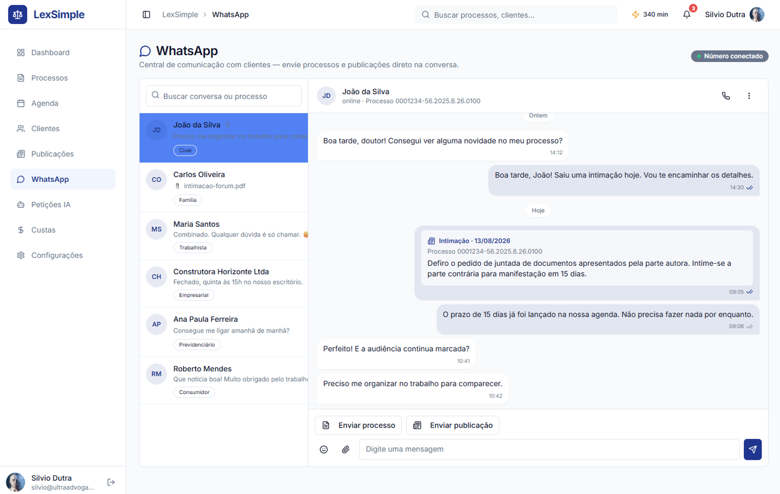 Whatsapp: Comunicação ativa com as clientes
