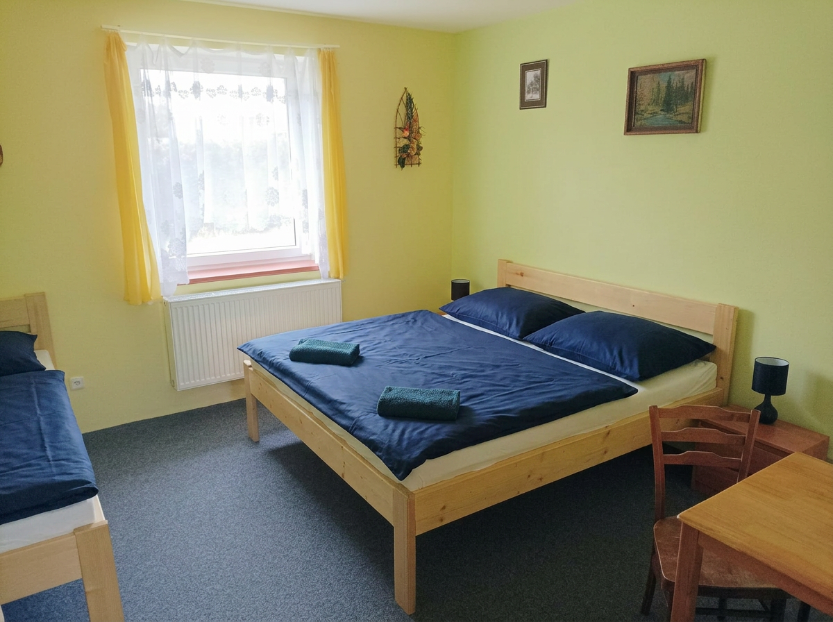 Pokoj č. 3, čtyřlůžkový, přízemí