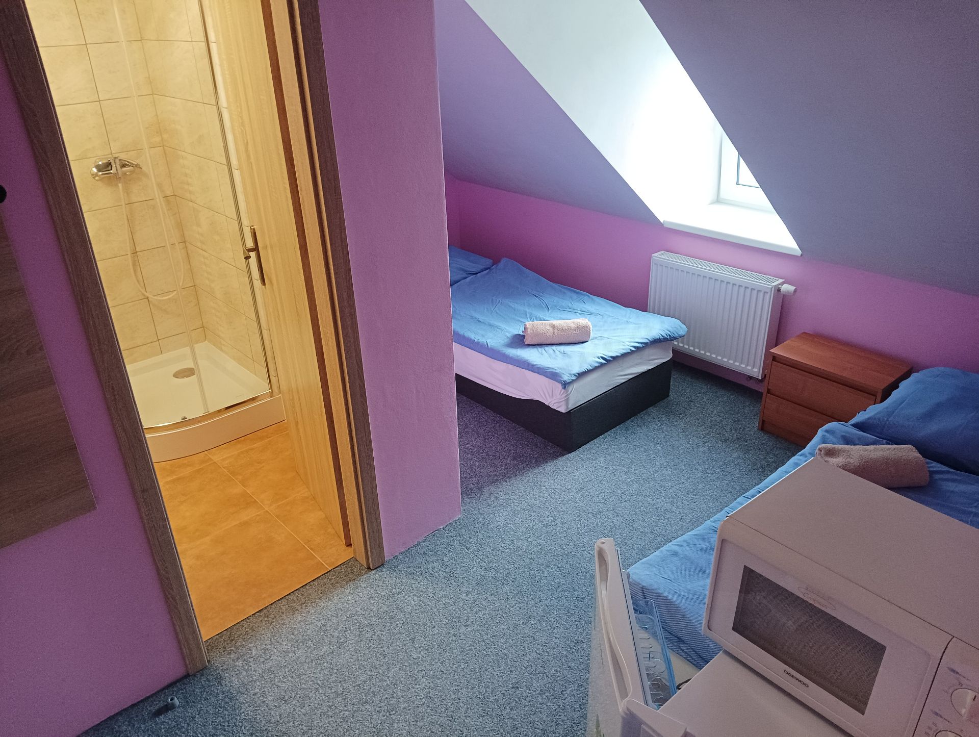 Pokoj č. 8 — apartmán 3+2 lůžko, v patře