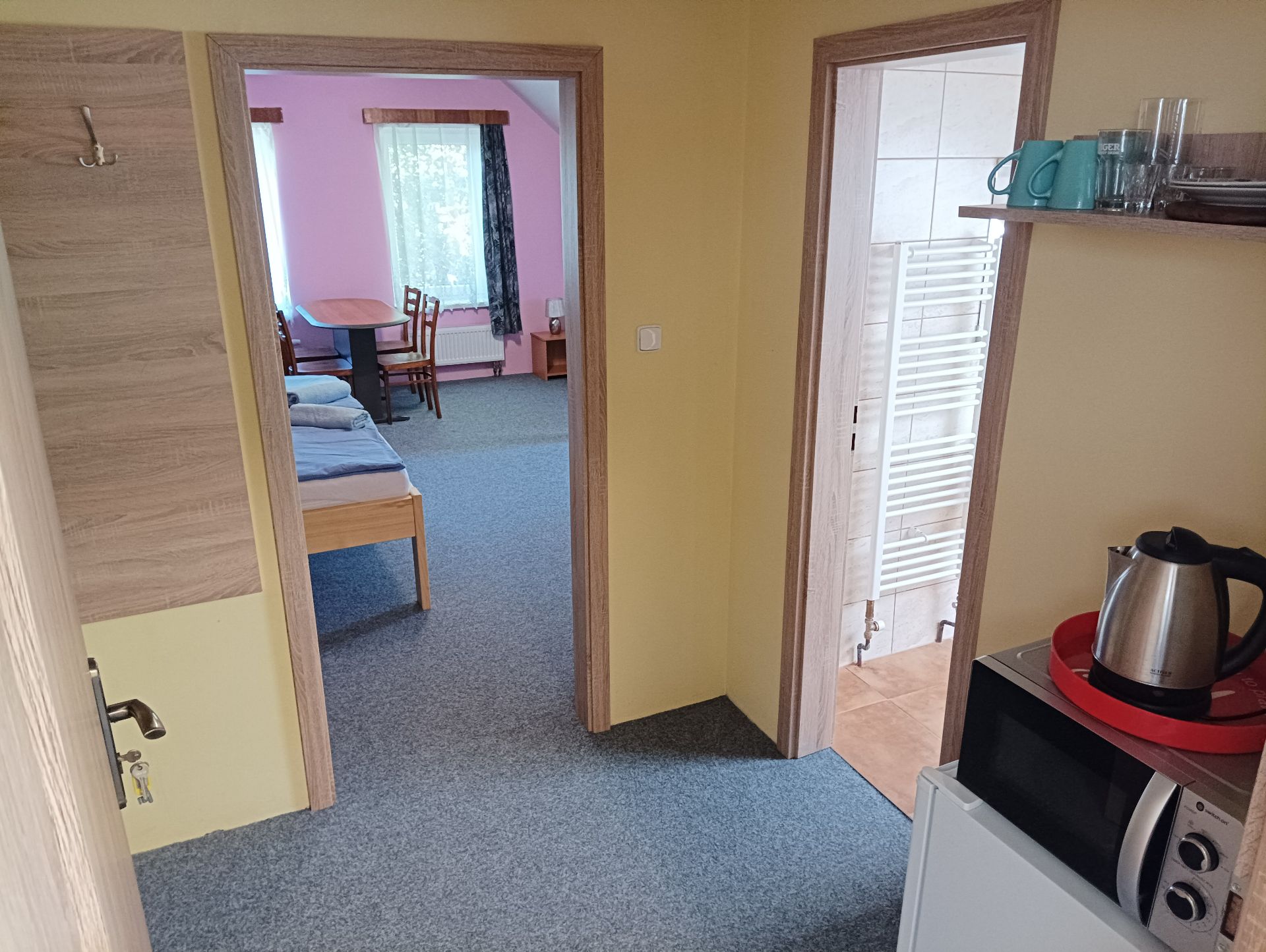 Pokoj č. 7 — čtyřlůžkový, v patře