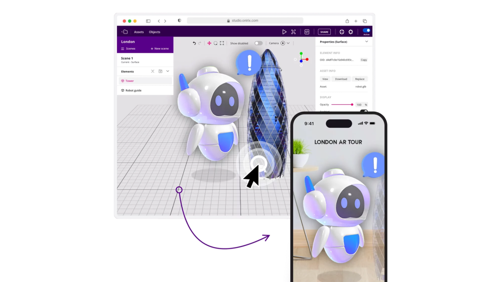 Onirix studio webAR