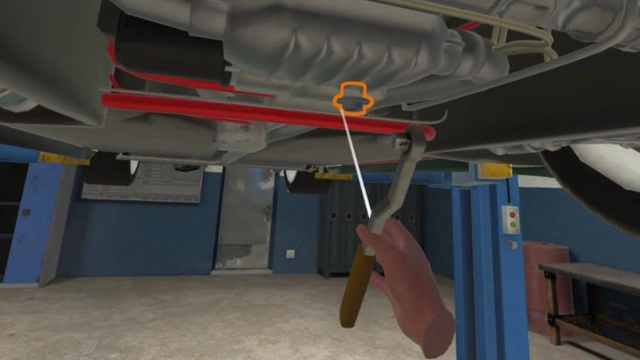 VR simulator for MOT and mechanical workshop