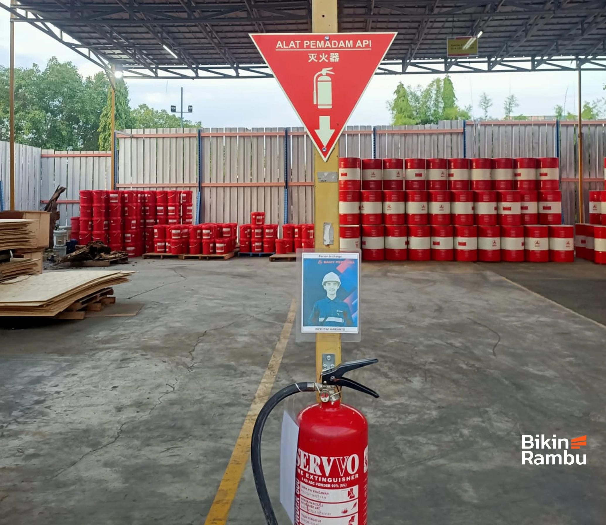 Rambu penunjuk lokasi alat pemadam api