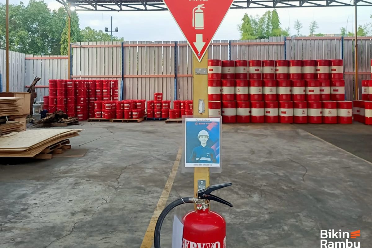Rambu penunjuk lokasi alat pemadam api