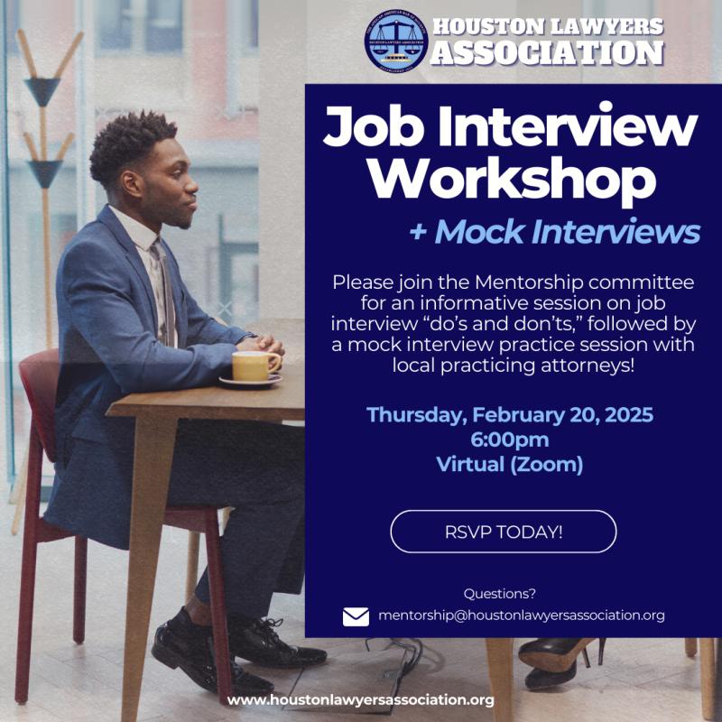 Job Interview Workshop event flyer