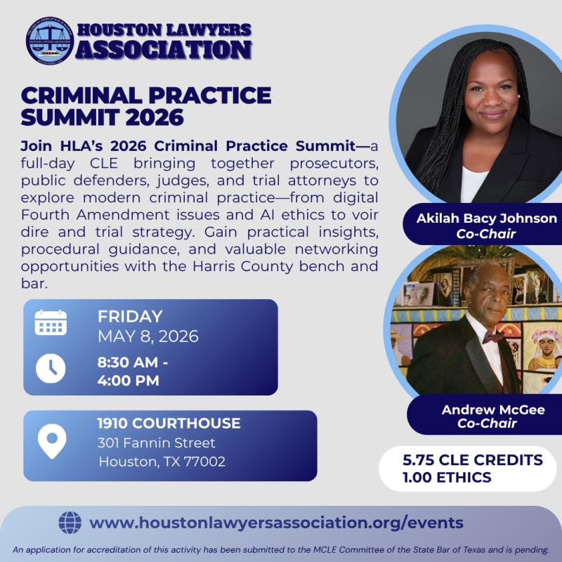 CRIMINAL PRACTICE SUMMIT 2026 event flyer