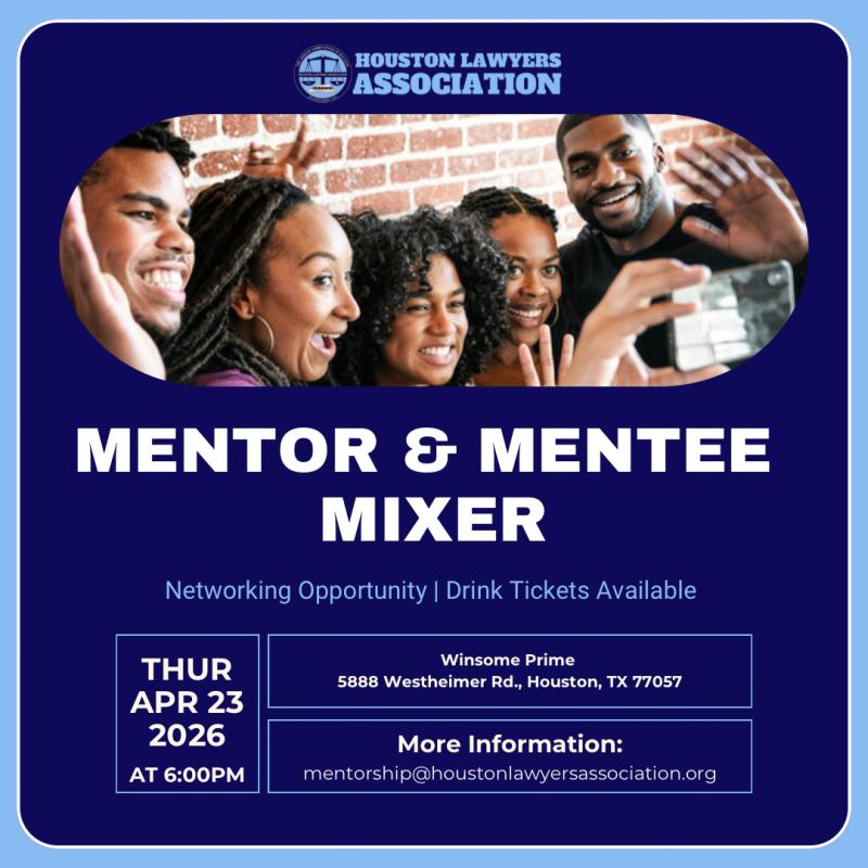 Mentor & Mentee Mixer event flyer