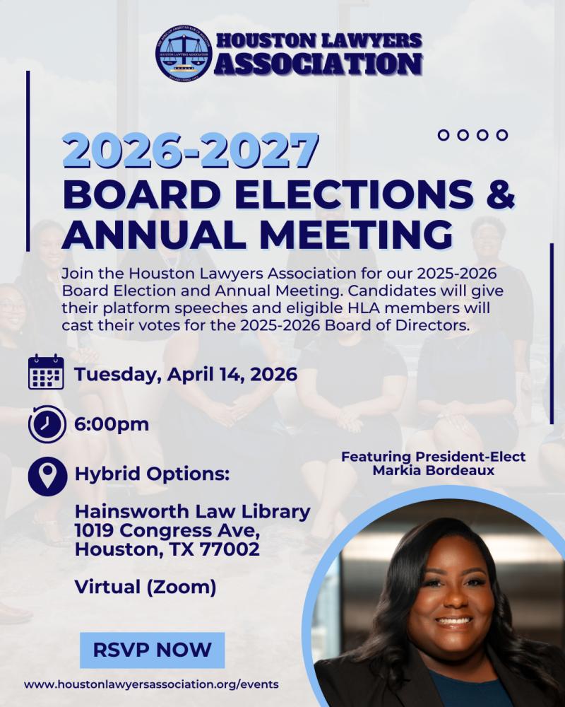 April Elections & Annual Meeting event flyer