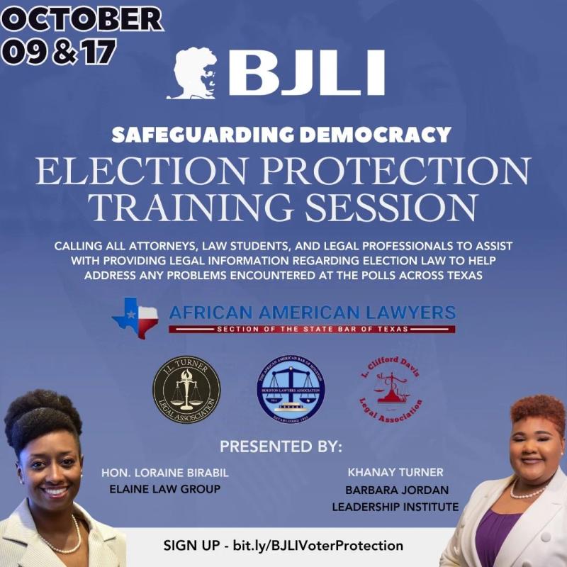 Election Protection Training Session event flyer