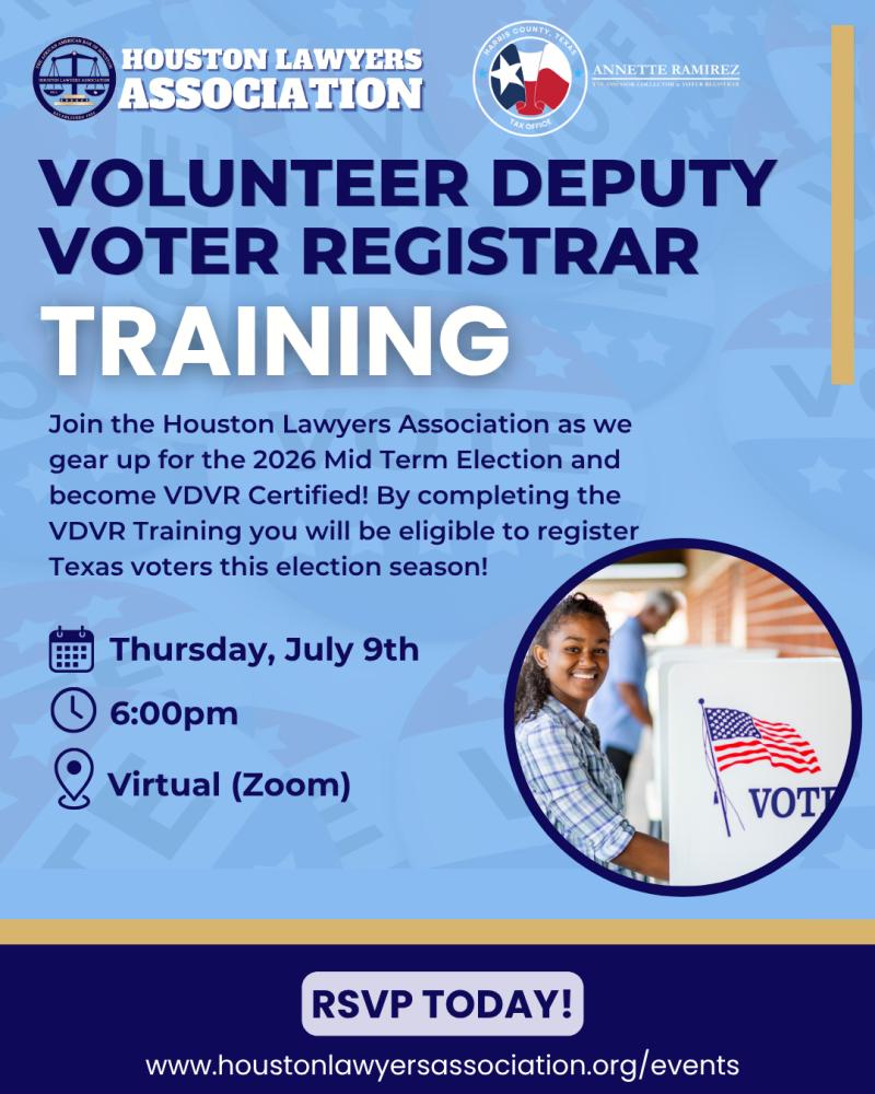 Volunteer Deputy Voter Registrar (VDVR) Training