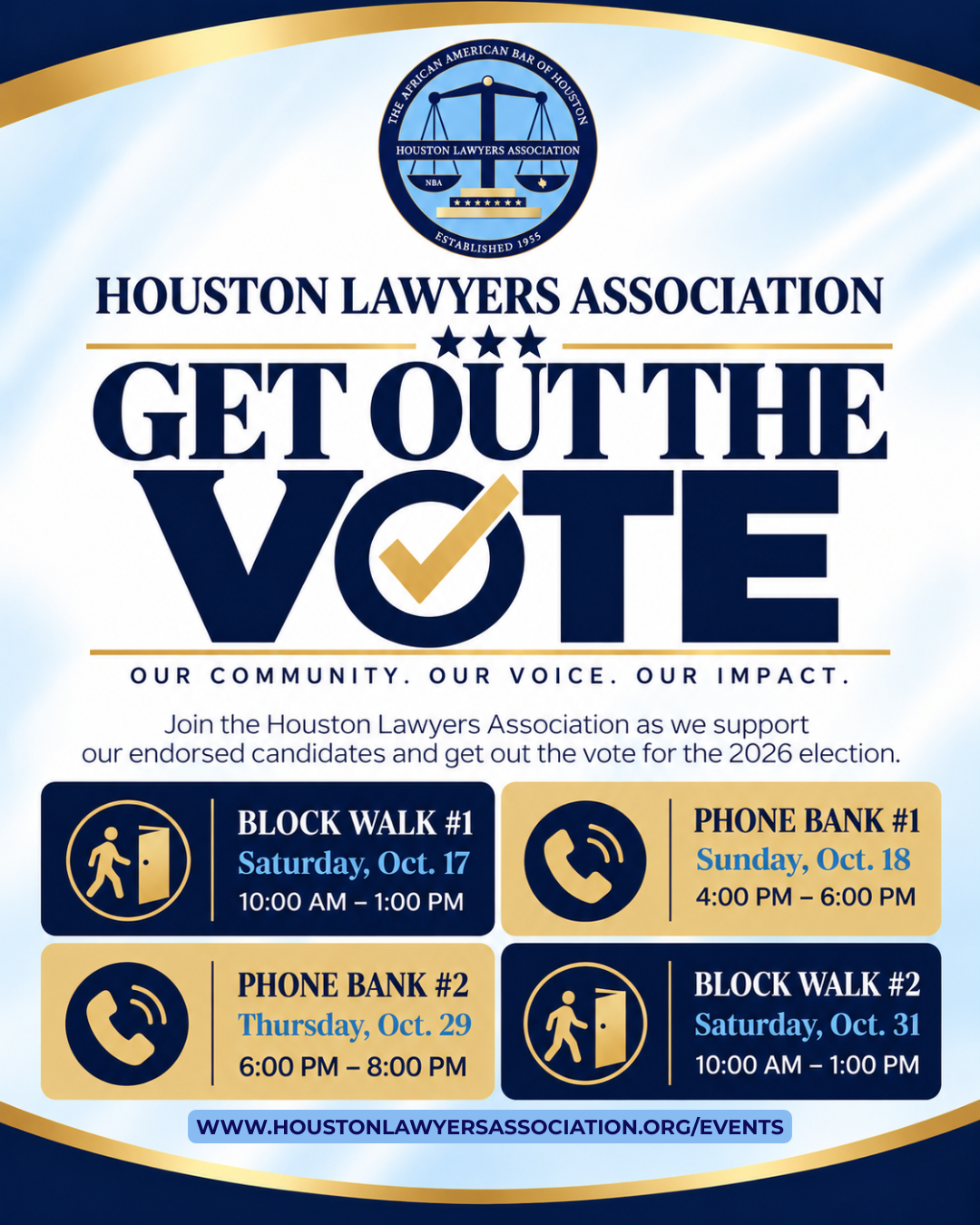 HLA Block Walk event flyer