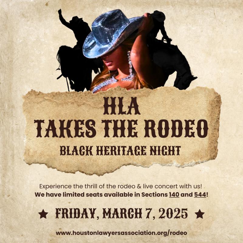 HLA Takes the Rodeo event flyer