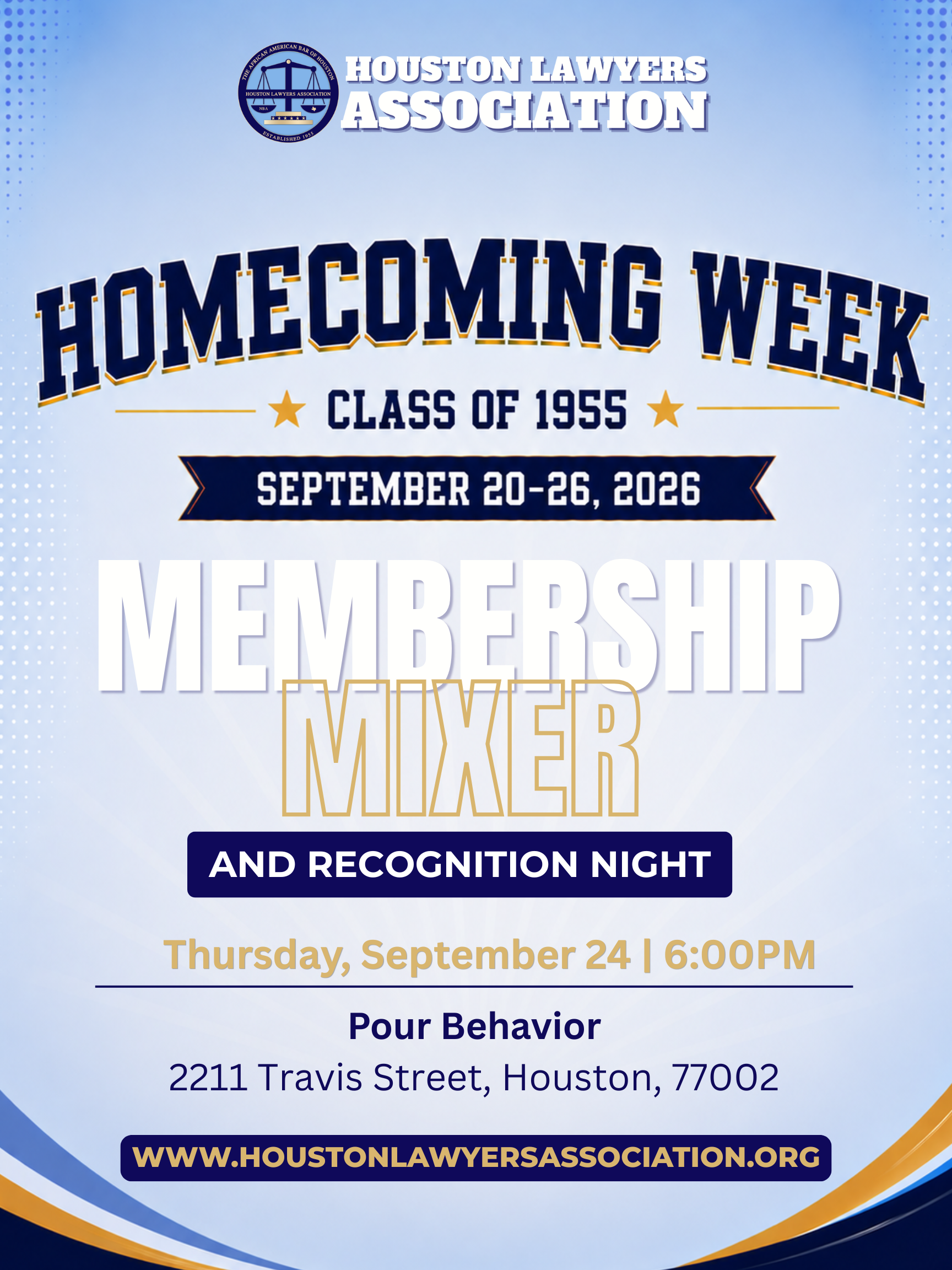 Homecoming Week: Membership Mixer & Recognition Night event flyer
