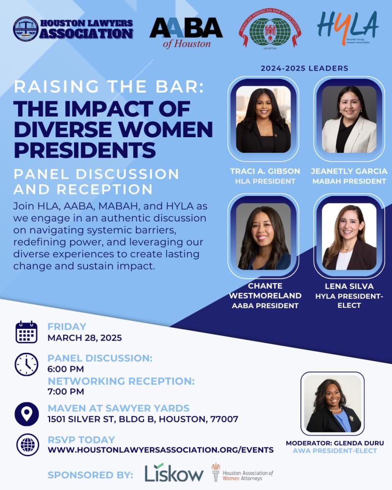 Raising The Bar: The Impact of Diverse Women Presidents event flyer