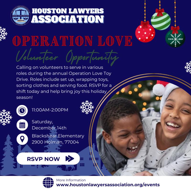 Operation Love Volunteering event flyer