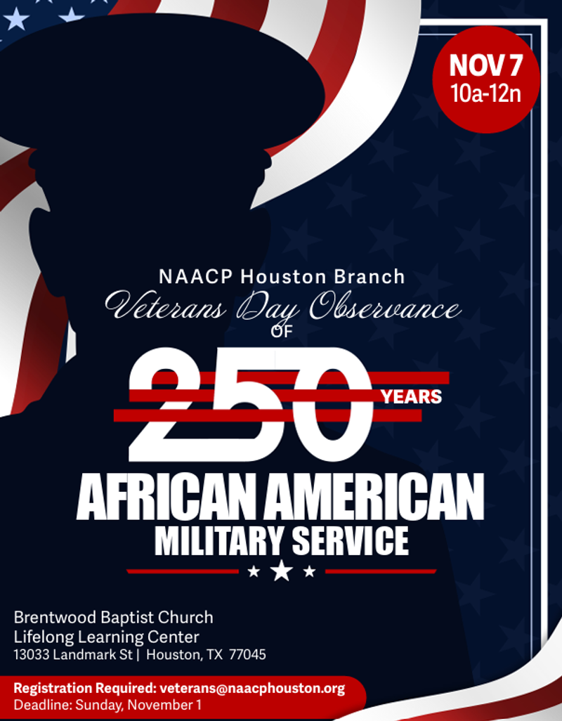 NAACP Veterans Day Flyer