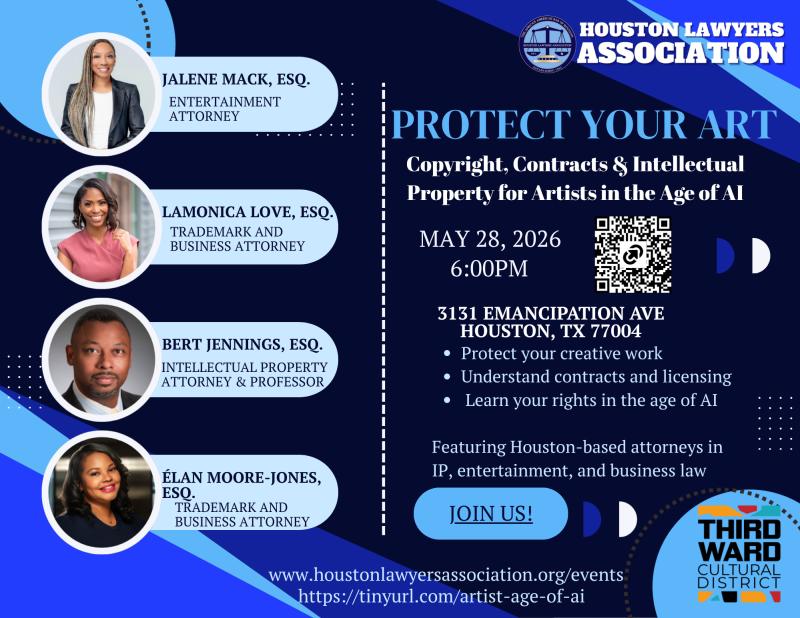 Protect Your Art: Copyright, Contracts & Intellectual Property in the Age of AI event flyer