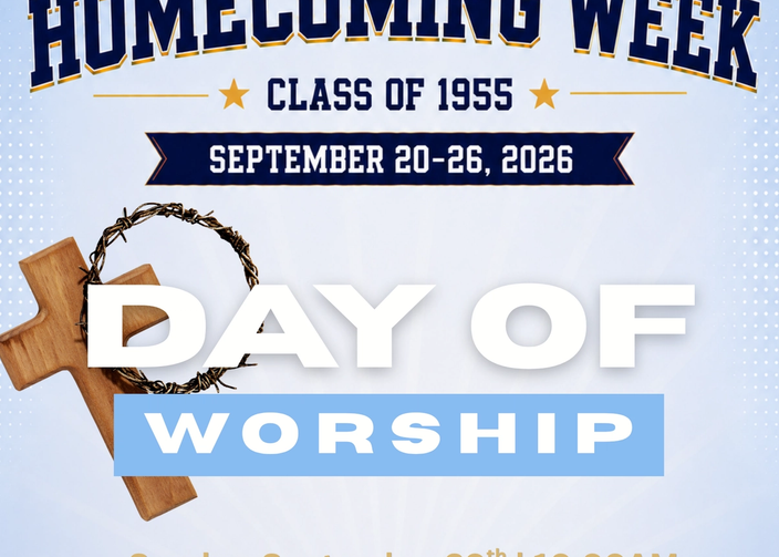 Homecoming Week: Day of Worship event flyer