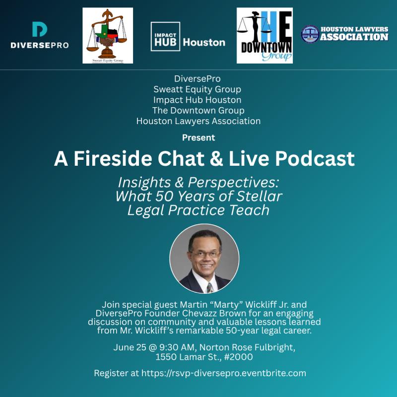 DiversePro: Fireside Chat event flyer