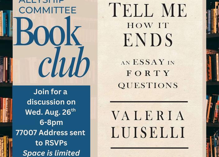 Allyship Book Club event flyer