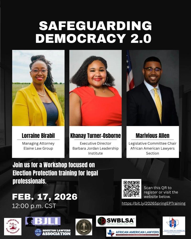 Safeguarding Democracy 2.0: Election Protection Workshop event flyer