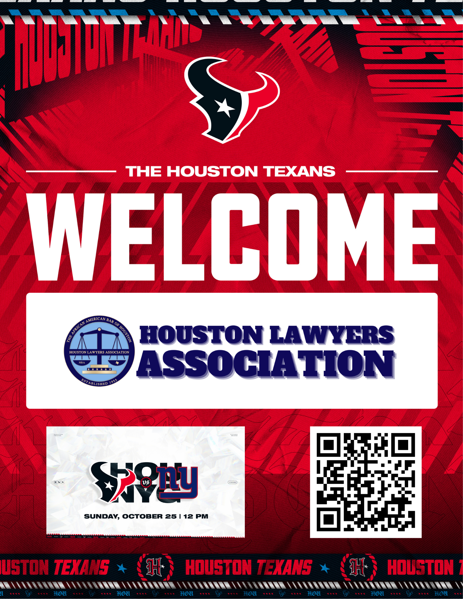 HLA Day at the Texans Game event flyer