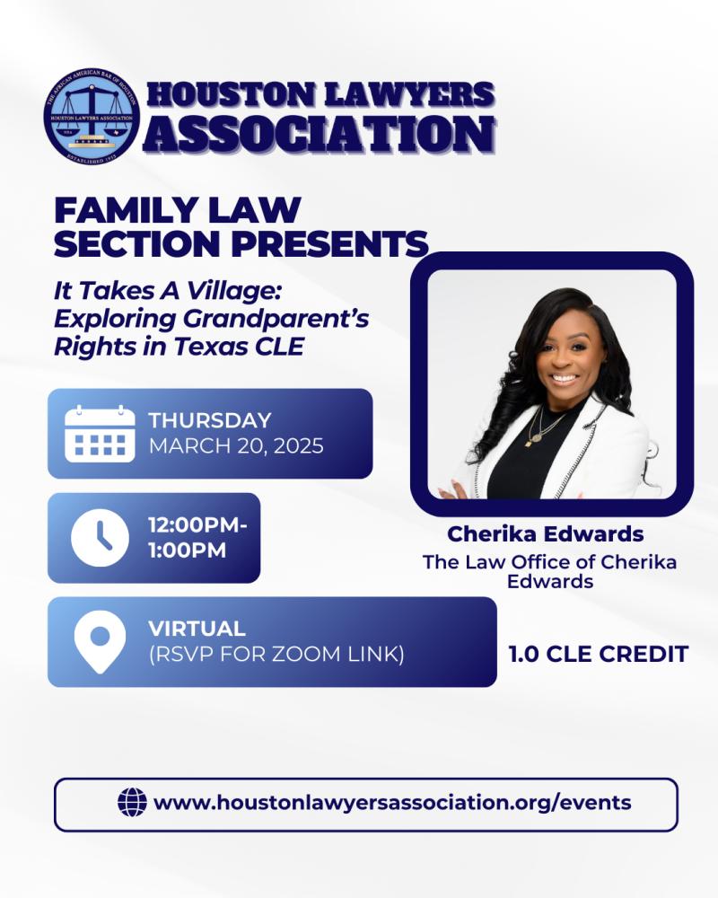 Probate & Estates Section Presents: Understanding the Role of the Harris County Office of Public Probate Administrator event flyer