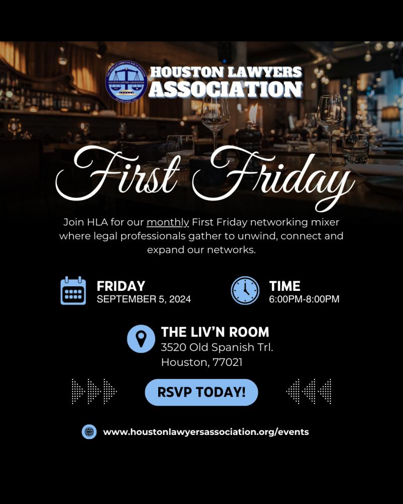 First Friday: September Mixer event flyer