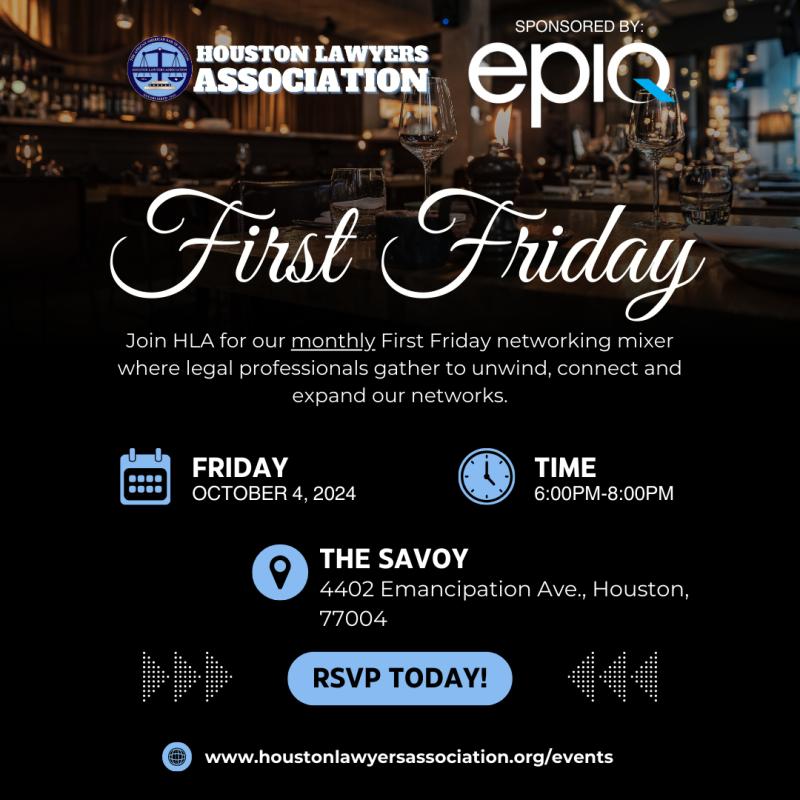 First Friday: October Mixer event flyer