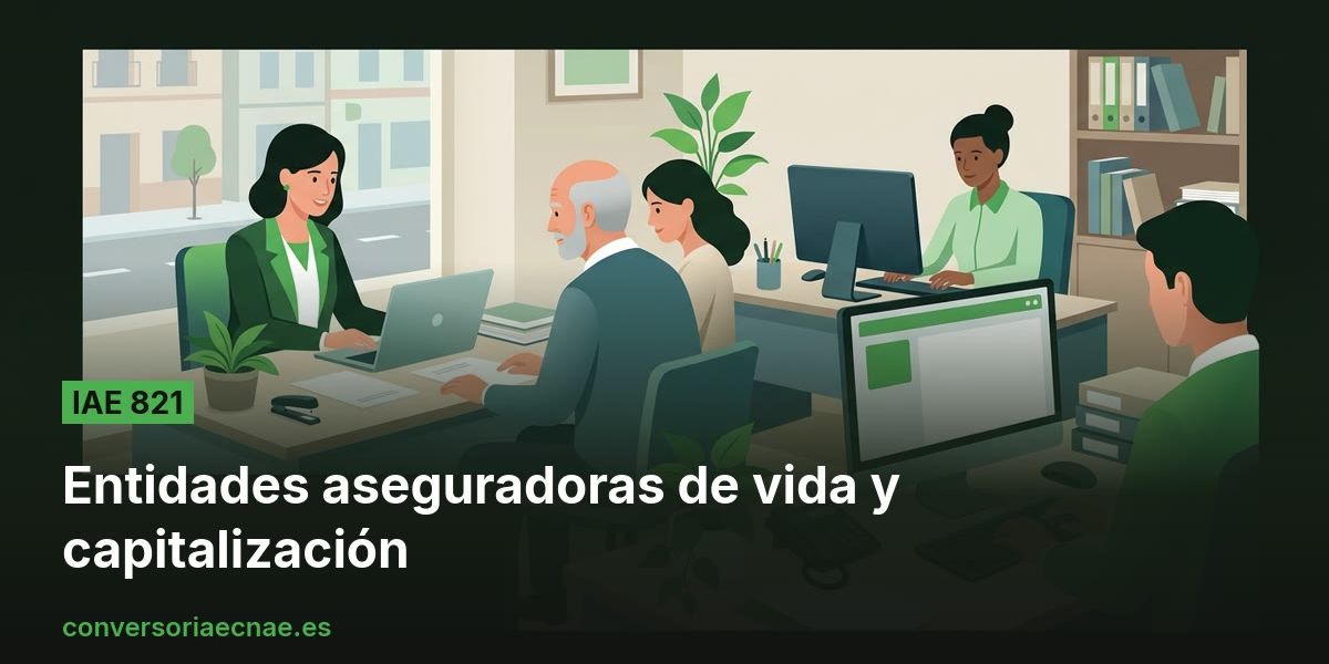 Guía del código IAE 821