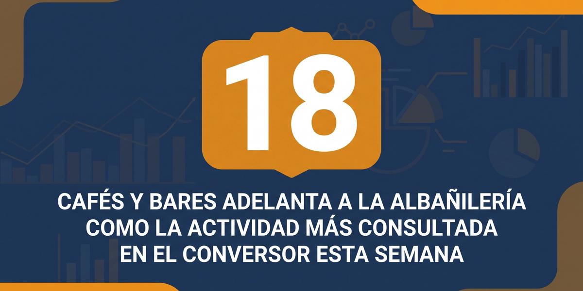 Estadísticas CNAE/IAE de la semana 32 de 2026 — Cafés y bares lideran
