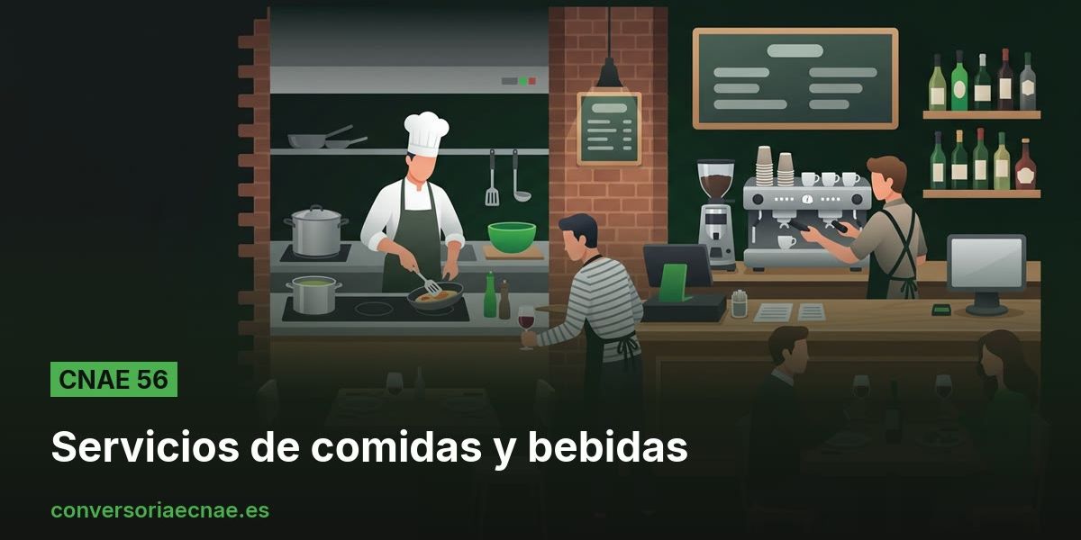 Guía del código CNAE 56