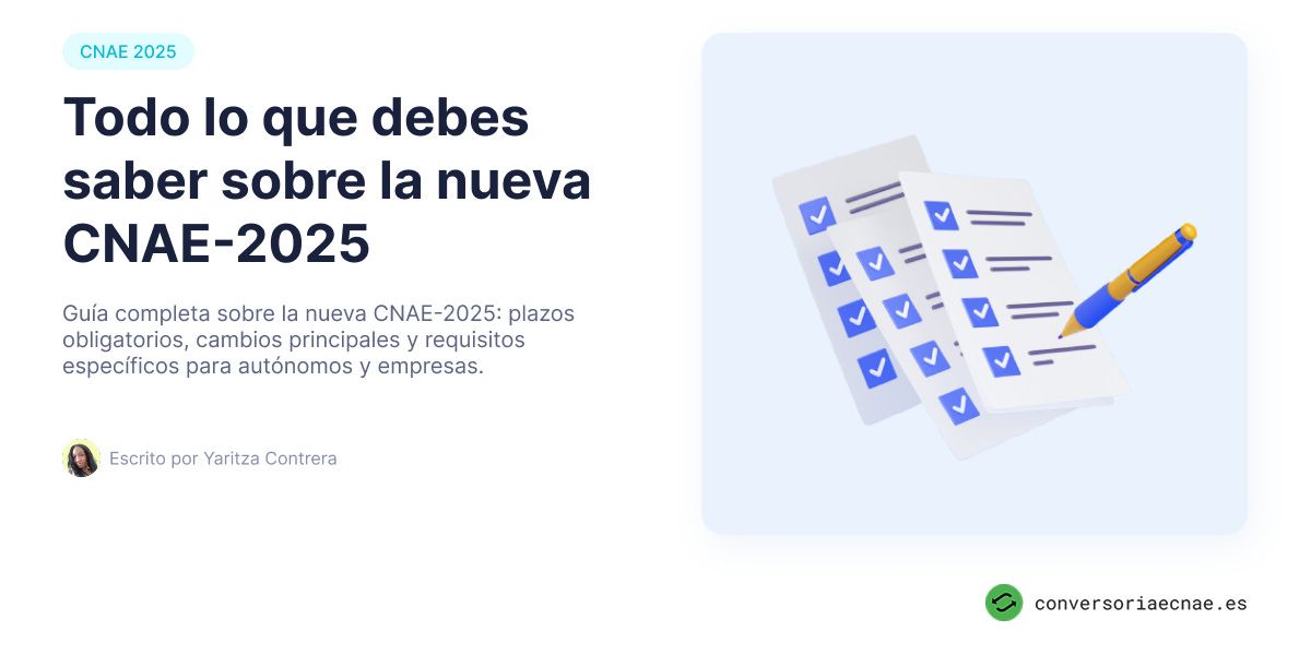 Todo lo que debes saber sobre la nueva CNAE 2025: Fechas clave y obligaciones