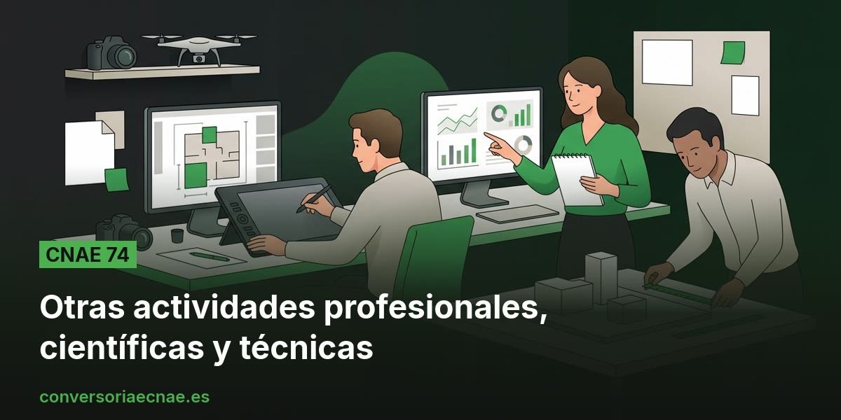 Guía del código CNAE 74