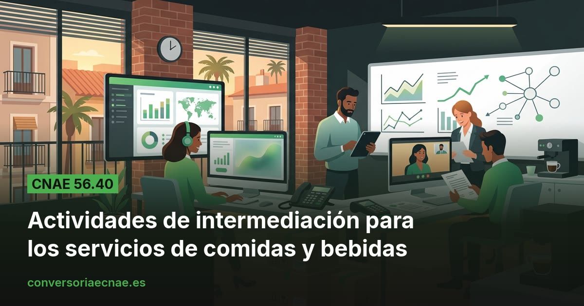 Guía del código CNAE 56.40