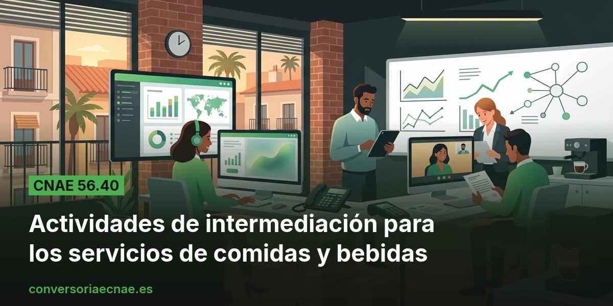 Guía del código CNAE 56.40