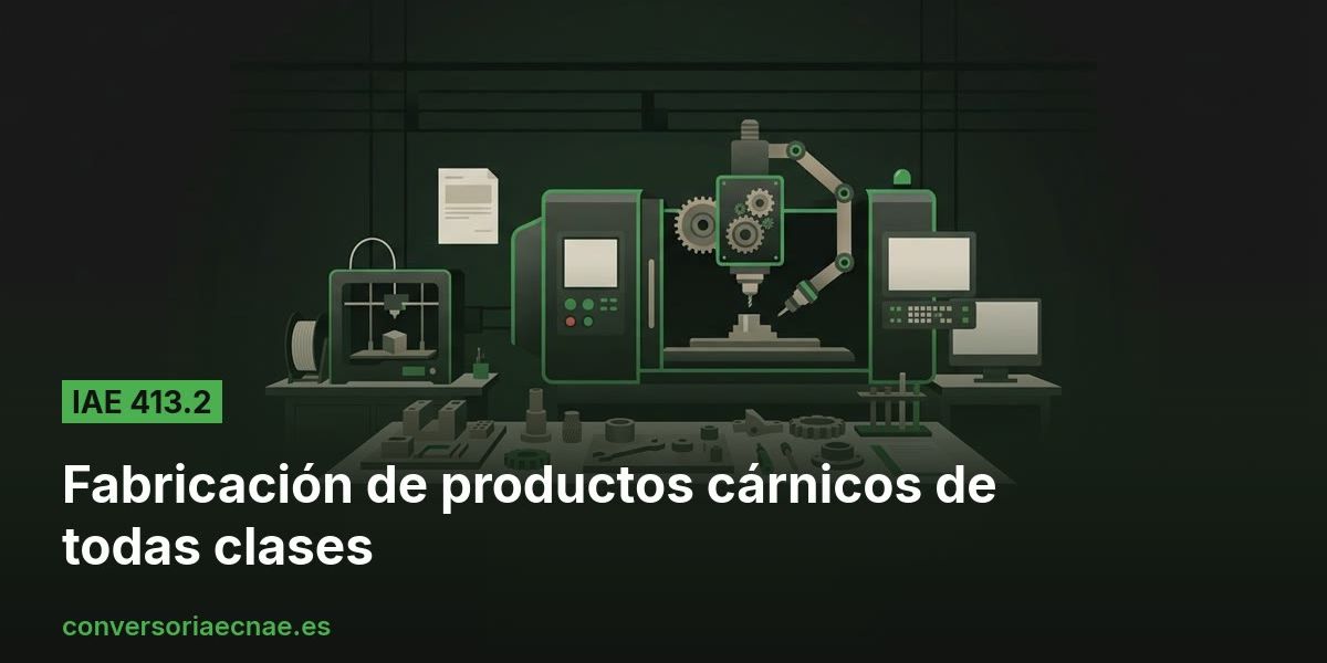 Guía del código IAE 413.2