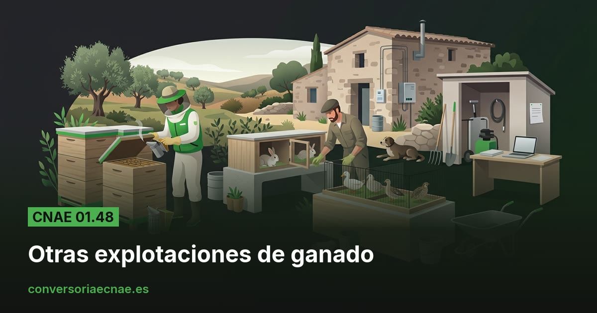 Guía del código CNAE 01.48
