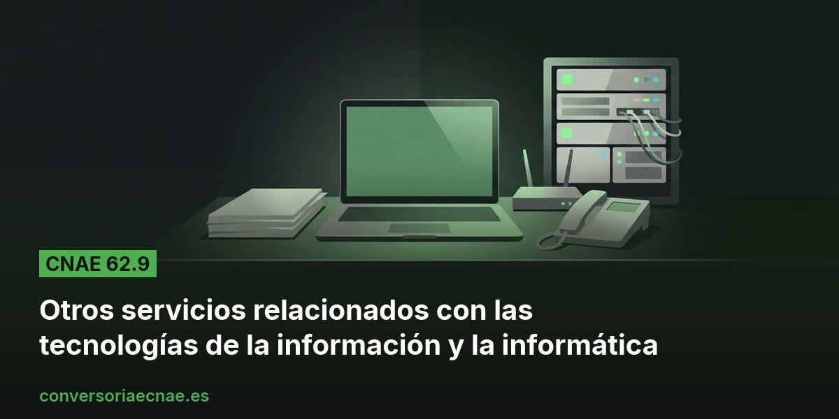 Guía del código CNAE 62.9