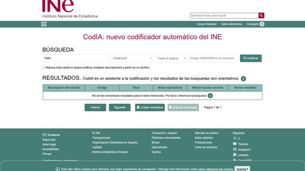 Las Mejores Alternativas a CodIA (INE) para buscar epígrafes