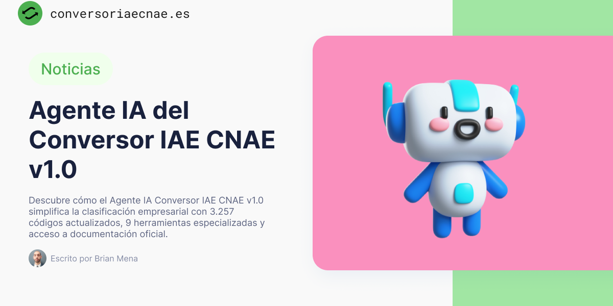 Agente IA del Conversor IAE CNAE v1.0