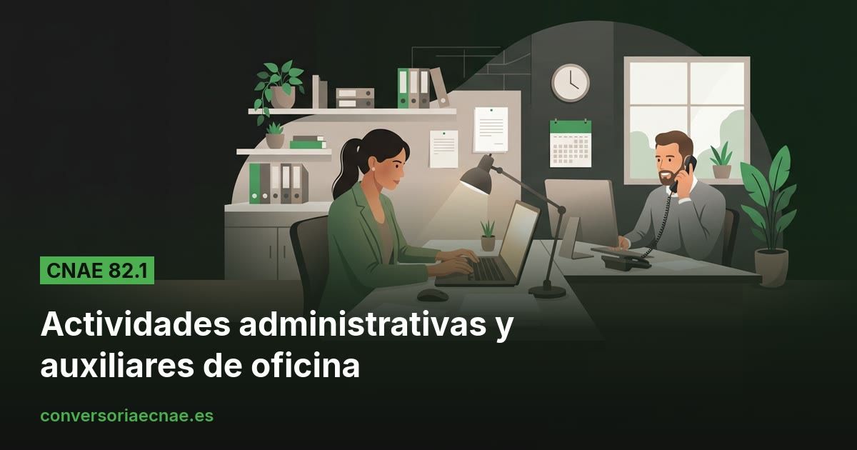 Guía del código CNAE 82.1