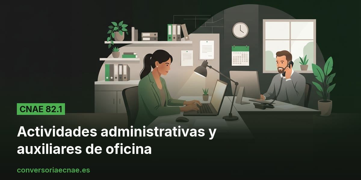 Guía del código CNAE 82.1