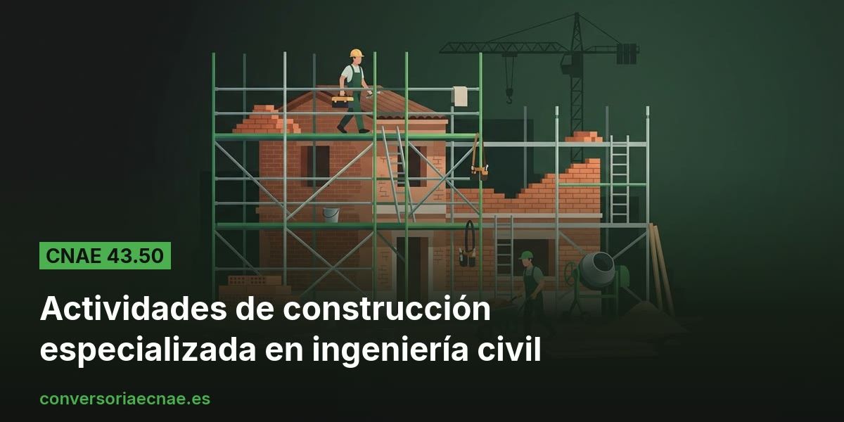 Guía del código CNAE 43.50