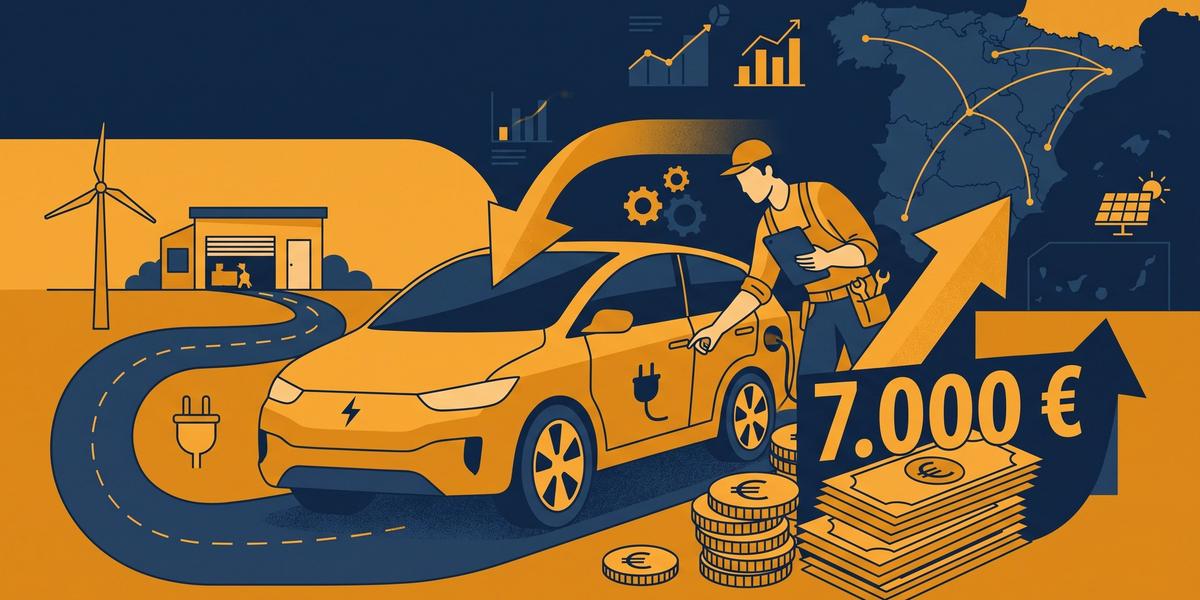 Programa Auto+: hasta 7.000 € por vehículo eléctrico para autónomos