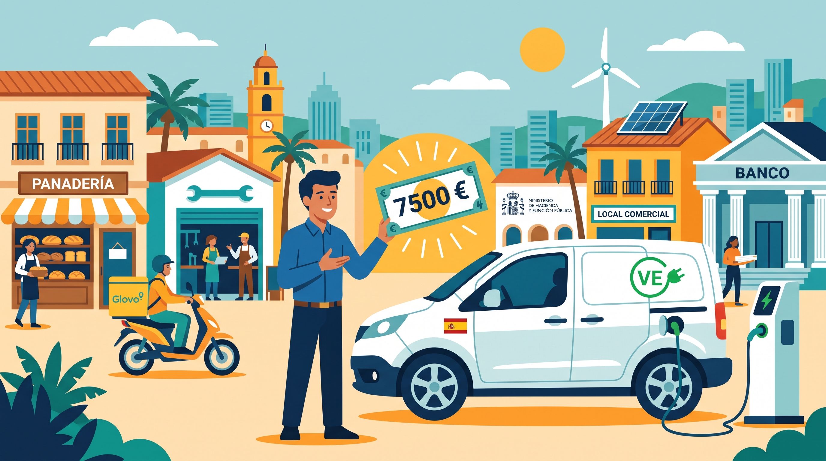 Plan Auto+ 2026: hasta 7.500 € para vehículos eléctricos de autónomos
